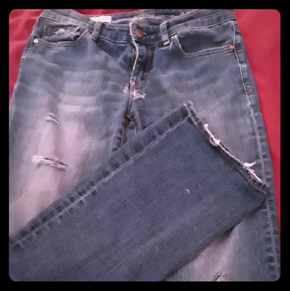 Gap 1969 distressed Sexy Boot jeans